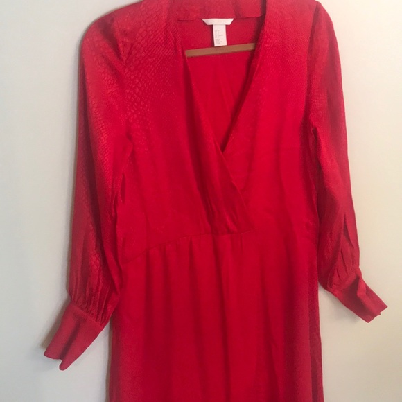 H&M Red Silky Dress - Picture 5 of 9
